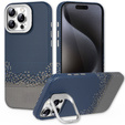 Puzdro pre iPhone 15 Pro, Frame Kickstand, pre MagSafe, Sand Blue