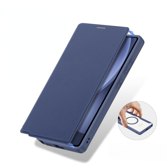 Dux Ducis Obal na mobil pre Samsung Galaxy S25 Ultra, Skin X Pro, MagSafe, tmavomodré