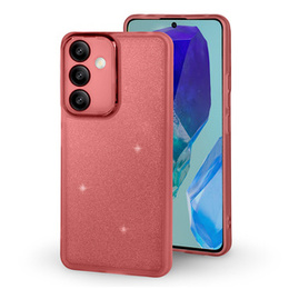 Obal na mobil pre Samsung Galaxy M55 5G, Glittery Powder, červené
