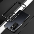 Puzdro LUPHIE pre Samsung Galaxy S25 Ultra, Armor Bumper, čierne