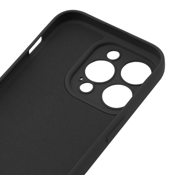 Obal na mobil pre iPhone 15 Pro Max, Silicone Lite, čierne