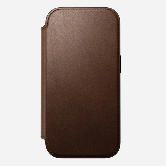 Puzdro Nomad pre iPhone 17 Pro, Modern Leather Folio, hnedé