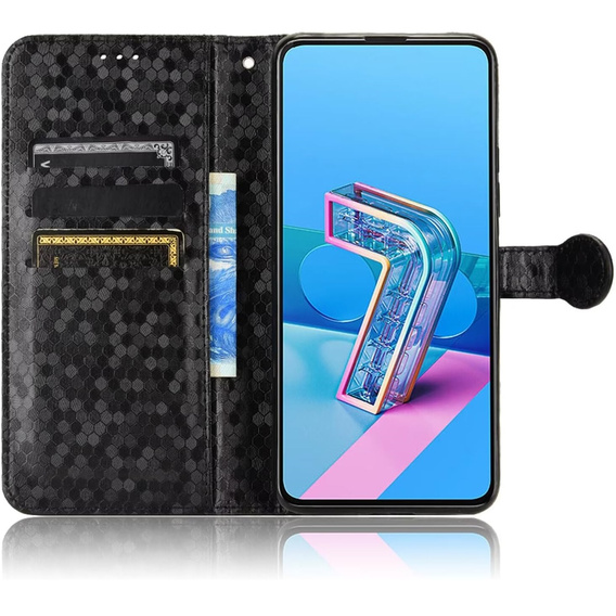 Flipové puzdro pre Xiaomi Redmi A5, Wallet Rhombus, čierne
