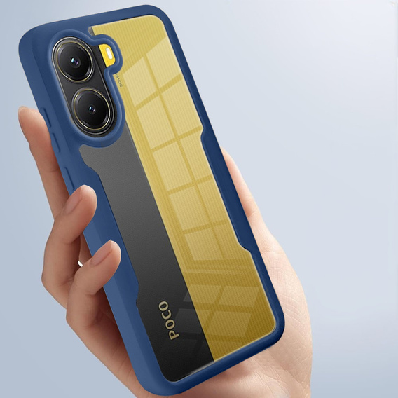 Puzdro pre Xiaomi Poco X7 Pro 5G, Shockproof, s fóliou, modré