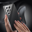 Puzdro pre Samsung Galaxy S25 Ultra, Privacy Dual Glass, strieborné