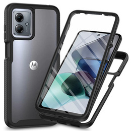 Puzdro pre Motorola Moto G54 5G, Shockproof, s fóliou, čierne