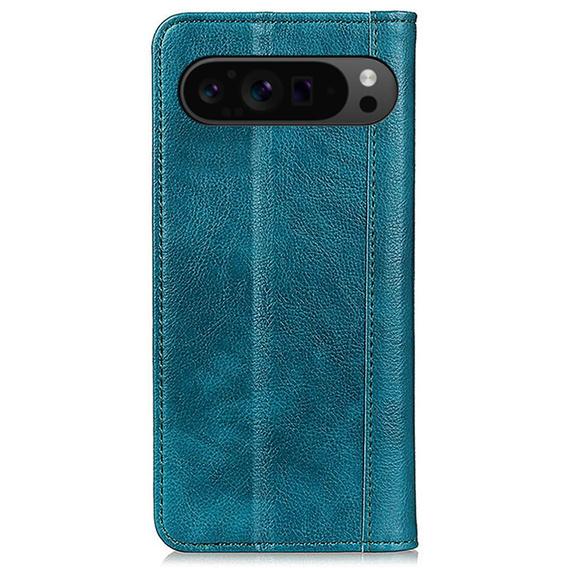 Klapkové puzdro pre Google Pixel 10 Pro XL / 9 Pro XL, s vreckom, kožené, zelené