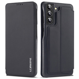 Klapkové puzdro pre Samsung Galaxy S22+ Plus 5G, LC.IMEEKE, čierne