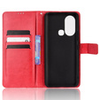 Klapkové puzdro pre Infinix Hot 11s, Crazy Horse Wallet, červené