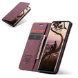 CASEME puzdro pre Huawei P30 Pro, Leather Wallet Case, bordové