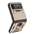 Obal na mobil pre Samsung Galaxy Z Flip3 5G, CamShield Slide, zlaté