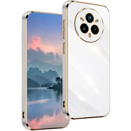 Puzdro pre Realme 14 Pro 5G, Glamour CamShield, biele