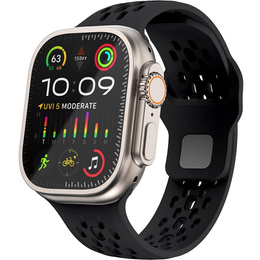 Silikónový remienok pre Apple Watch 1/2/3/4/5/6/7/8/SE/ULTRA 42/44/45/49MM, čierny