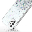 Obal na mobil pre Samsung Galaxy A53 5G, Glittery, priehľadné