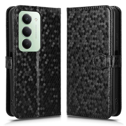 Klapkové puzdro pre Xiaomi Redmi 15 5G / 4G, Wallet Rhombus, čierne