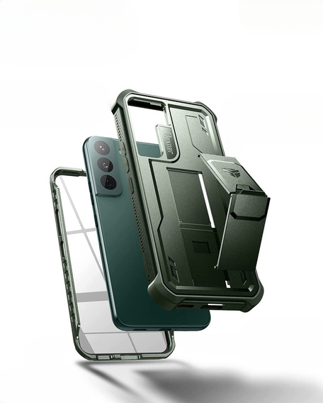 Obrnené puzdro pre Samsung Galaxy S22, Dexnor Full Body, zelený