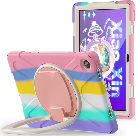 Detské puzdro pre Lenovo Tab M10 Plus 10.6 Gen 3 TB-125F TB-128F, pancierované s popruhom, viacfarebné