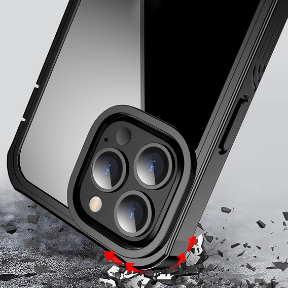 Puzdro pre iPhone 13 Pro Max, Shockproof, s fóliou, modré