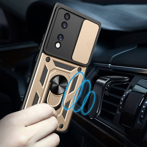 Obal na mobil pre Honor 70 5G, CamShield Slide, zlaté