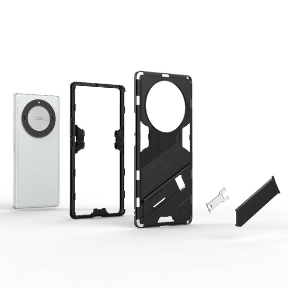 Puzdro pre Honor Magic 5 Lite, Military kickstand, čierne