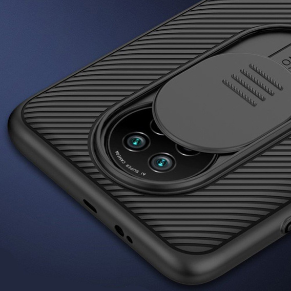 Puzdro pre Xiaomi Redmi Note 9T 5G, pancierované Nillkin, CamShield Pro, čierne