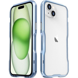 Puzdro LUPHIE pre iPhone 15 Plus, Armor Bumper, modré