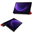 Puzdro pre Samsung Galaxy Tab S9 FE, trojskladové, červené