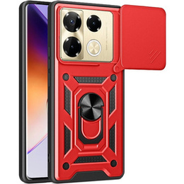 Obal na mobil pre Infinix Note 40 Pro, CamShield Slide, červené