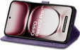 Klapkové puzdro pre Oppo Reno 12 Pro, Mandala, fialové