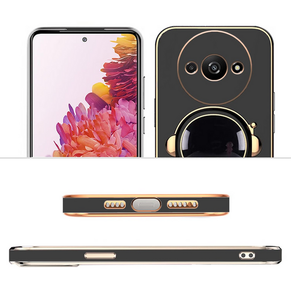 Obal na mobil pre Xiaomi Redmi A3, Astronaut, čierne
