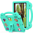 Detské puzdro pre iPad 9.7" 2018/2017 (6/5 gen.) / Pro 9.7" 2016, Cute Patterns, so stojanom, zelený