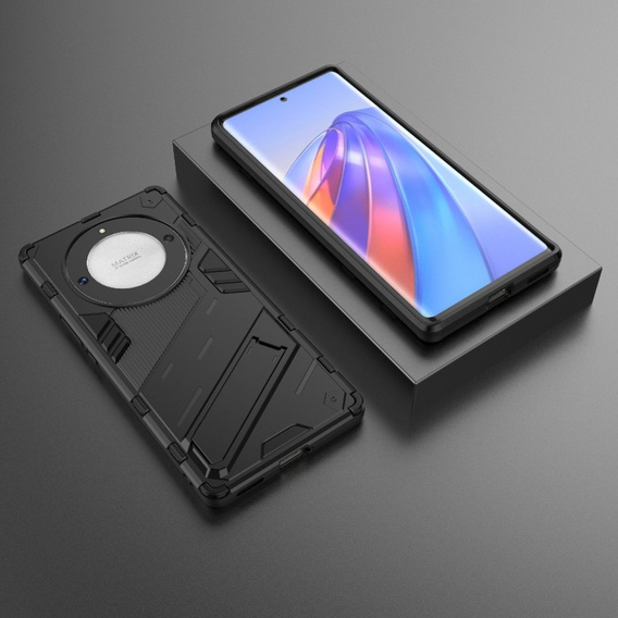 Puzdro pre Honor Magic 5 Lite, Military kickstand, čierne