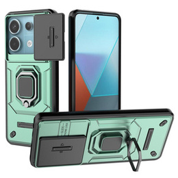 Puzdro pre Xiaomi Redmi Note 13 Pro 5G, KickStand Camera Lens, zelený