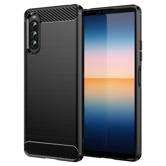 Obal na mobil pre Sony Xperia 10 IV, Carbon, čierne