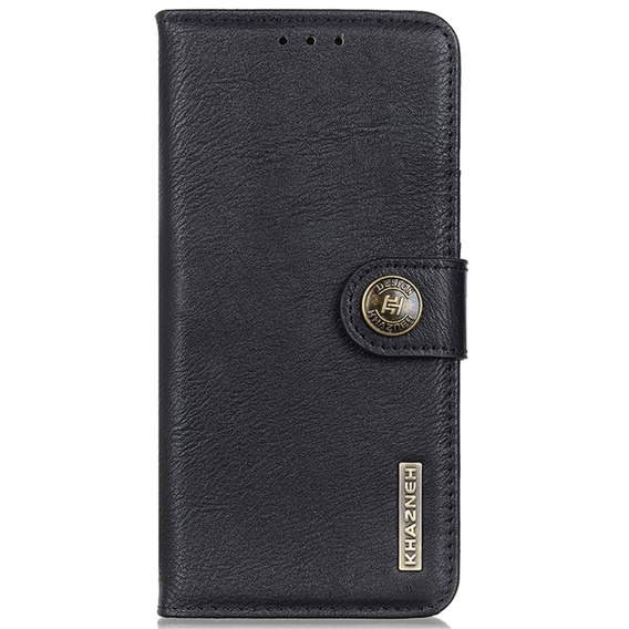 KHAZNEH RFID puzdro pre Motorola G85 5G, Litchi Texture, čierne