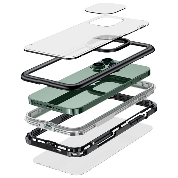 Vodotesné puzdro IP68 pre iPhone 14 Plus, čierne