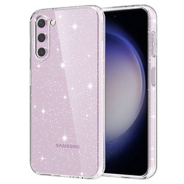 Obal na mobil pre Samsung Galaxy S23, Glittery Powder, priehľadné