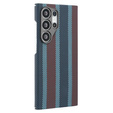 Puzdro pre Samsung Galaxy S24 Ultra, Aramid Fiber Slim Case, pre MagSafe, modrá / červená