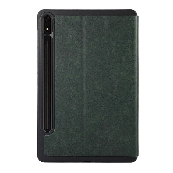 Puzdro pre Samsung Galaxy Tab S9 FE+ Plus, Smartcase s priestorom pre stylus, zelený