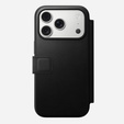 Puzdro Nomad pre iPhone 17 Pro, Modern Leather Folio, čierne