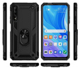 Pancierované obal na mobil pre Huawei P Smart Pro, Nox Case Ring, čierne