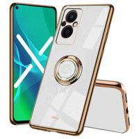 Obal na mobil pre Oppo Reno7 Lite, Electro Ring, biele