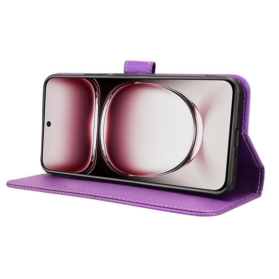 Klapkové puzdro pre Oppo Reno 12, Wallet Smart Magnet, fialové