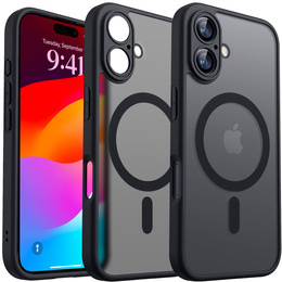 Matné puzdro pre iPhone 17, pre Magsafe, matné čierne