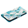 Klapkové puzdro pre Samsung Galaxy A35 5G, Wallet, Marble zelený