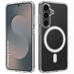 Puzdro pre Samsung Galaxy S25 FE, Fusion Hybrid, pre MagSafe, priehľadné