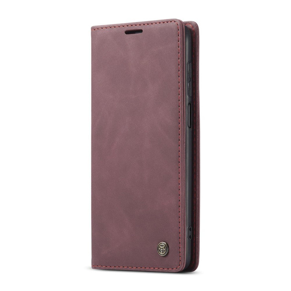 CASEME puzdro pre Xiaomi do Redmi Note 9s / 9 Pro, Leather Wallet Case, bordové