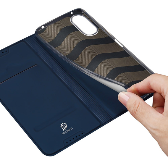 Dux Ducis Obal na mobil pre Sony Xperia 10 VI, Skinpro, tmavomodré