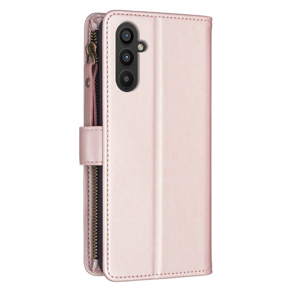 Klapkové puzdro pre Samsung Galaxy A25 5G, Wallet Zipper Pocket, čierne