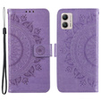 Klapkové puzdro pre Motorola Moto G53 5G, Mandala, fialové